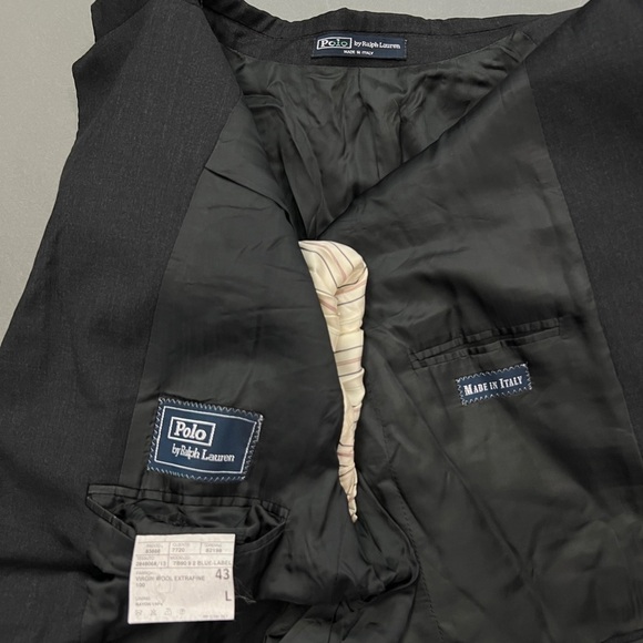 Polo Ralph Lauren Blue Label Sports Coat Blazer Jacket Virgin Wool 3 Button - Picture 5 of 8